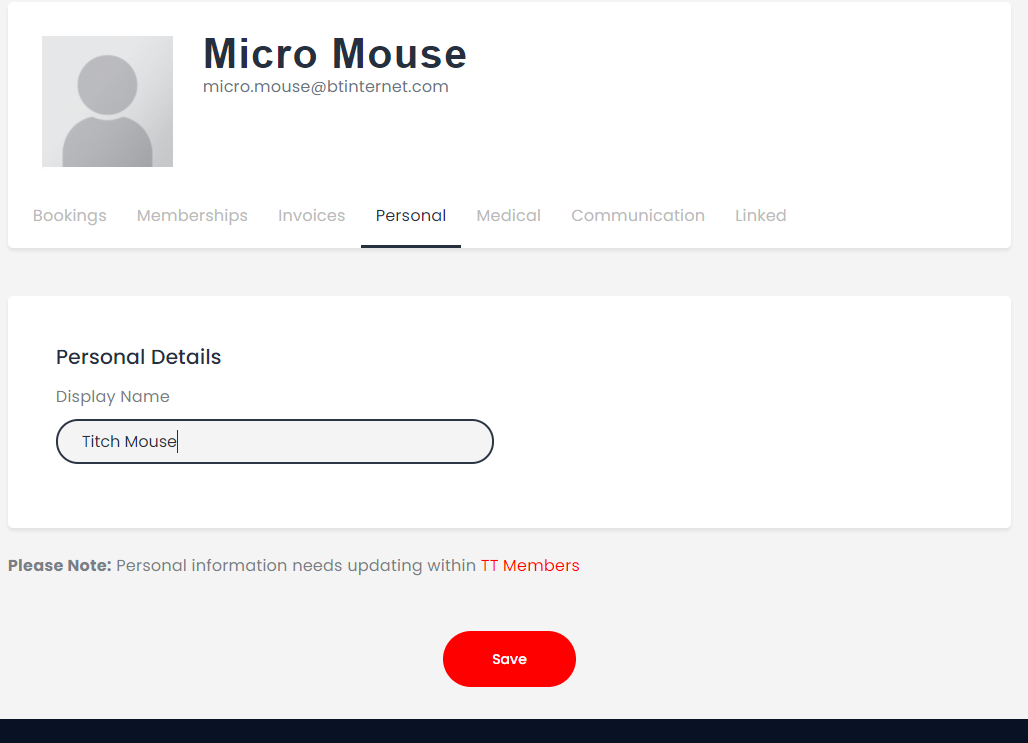 Changing your Display Name – Table Tennis England Help Centre